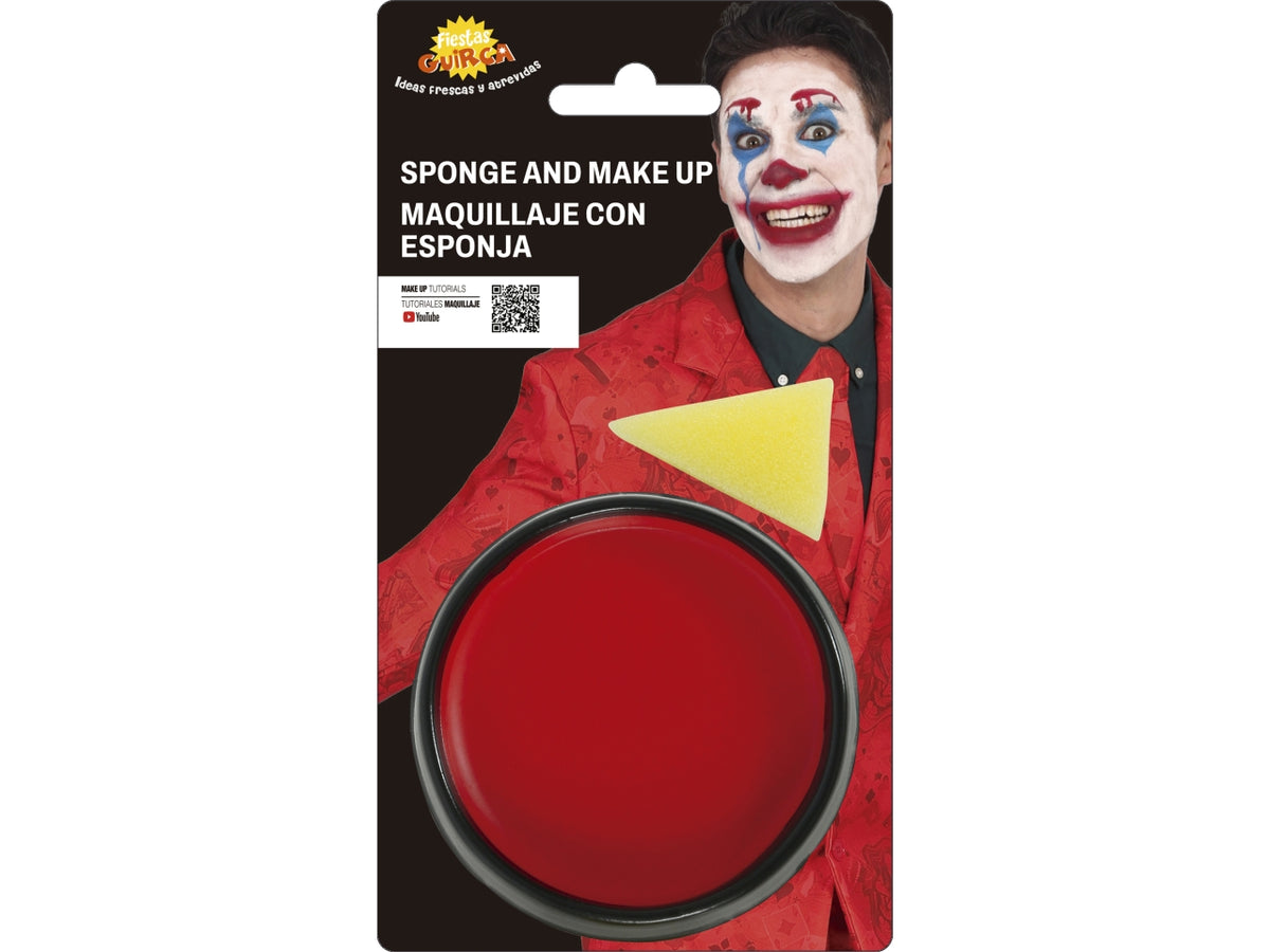 Trucco con spugnetta 9gr rosso