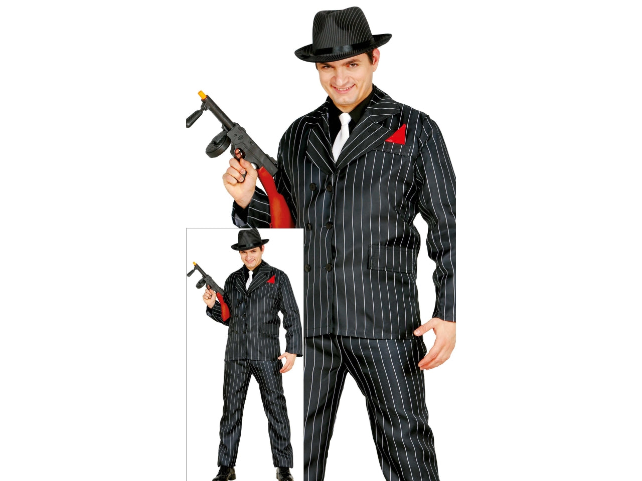 Costume adulto gangster taglia L 52-54