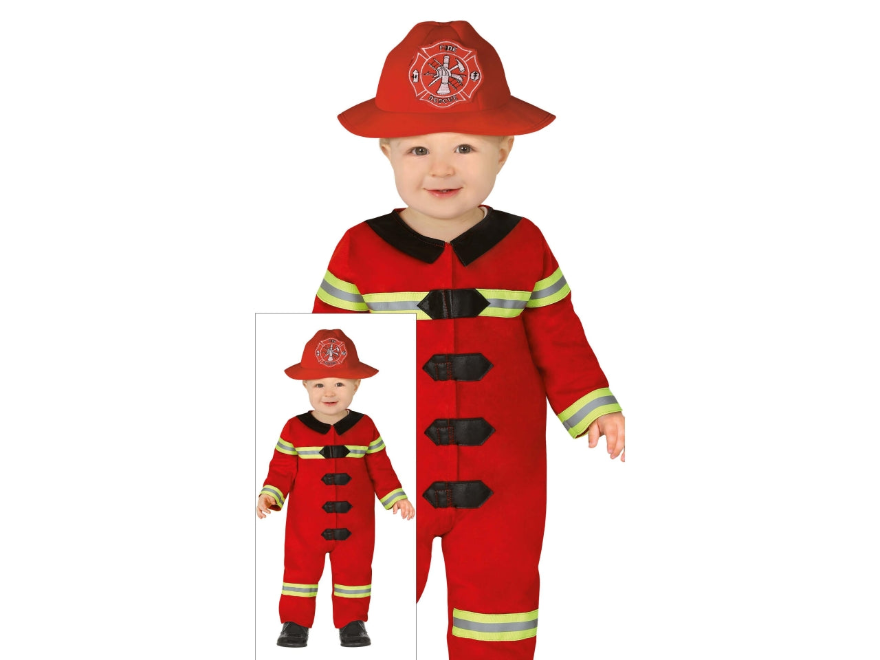 Costume baby pompiere 18-24 mesi