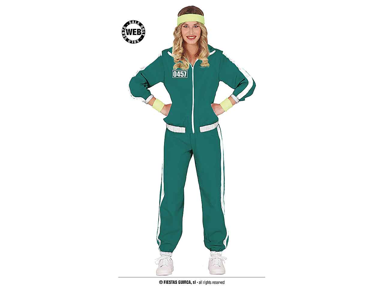 Costume adulto ginnasta the gamer taglia S 36-38
