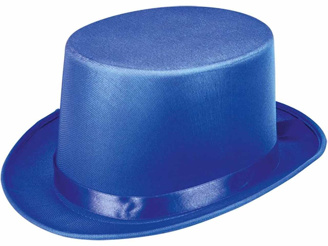 Cilindro lusso cappello colori vivaci alta qualità misura unica colore blu