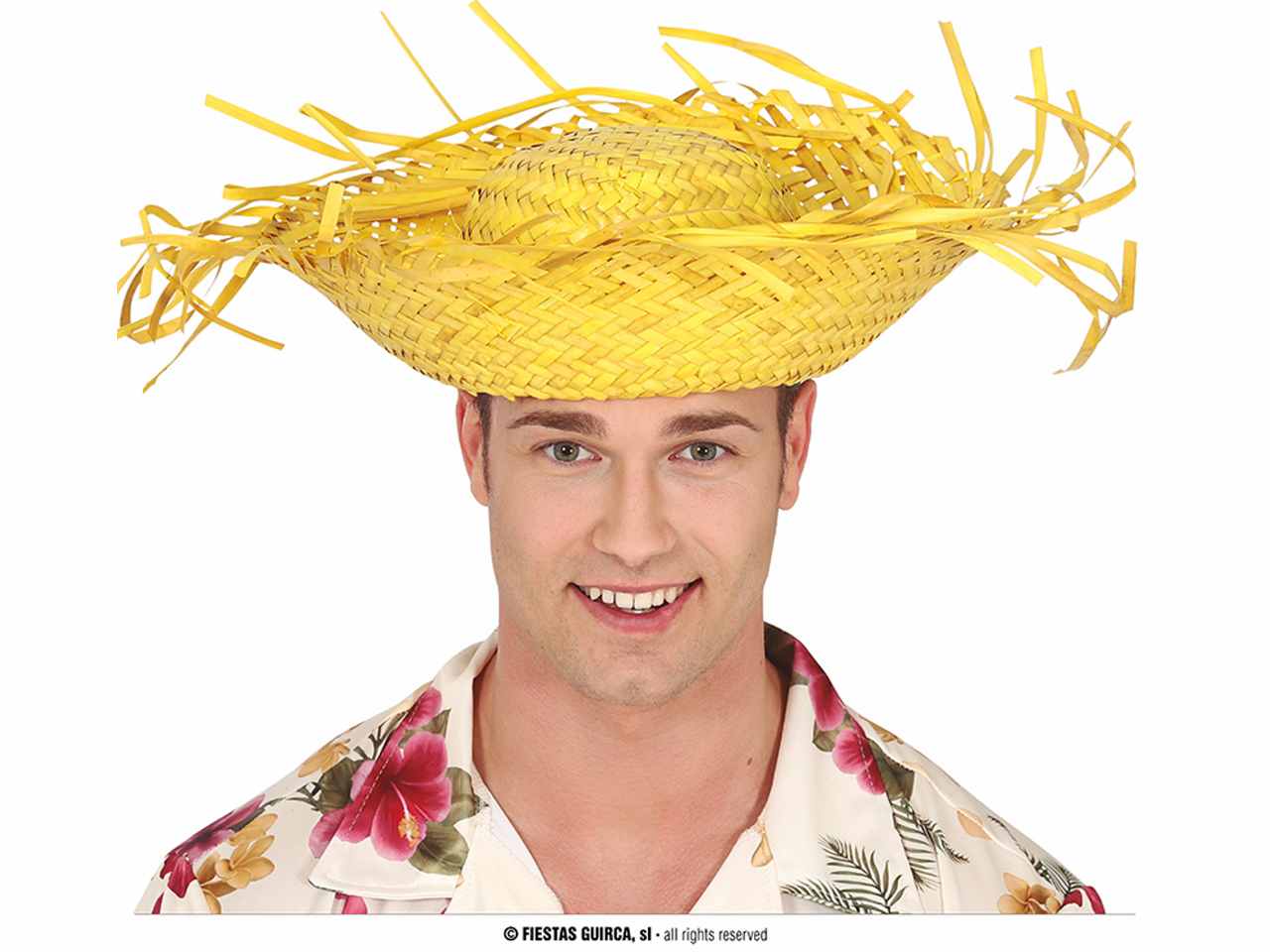 Cappello in paglia giallo