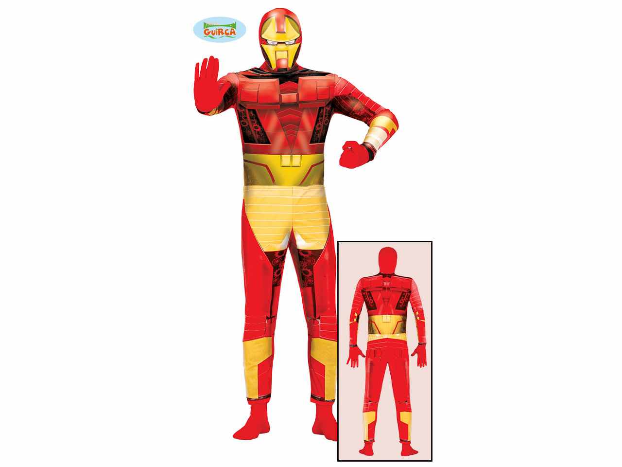 Costume da uomo di ferro tuta uomo bionico taglia l