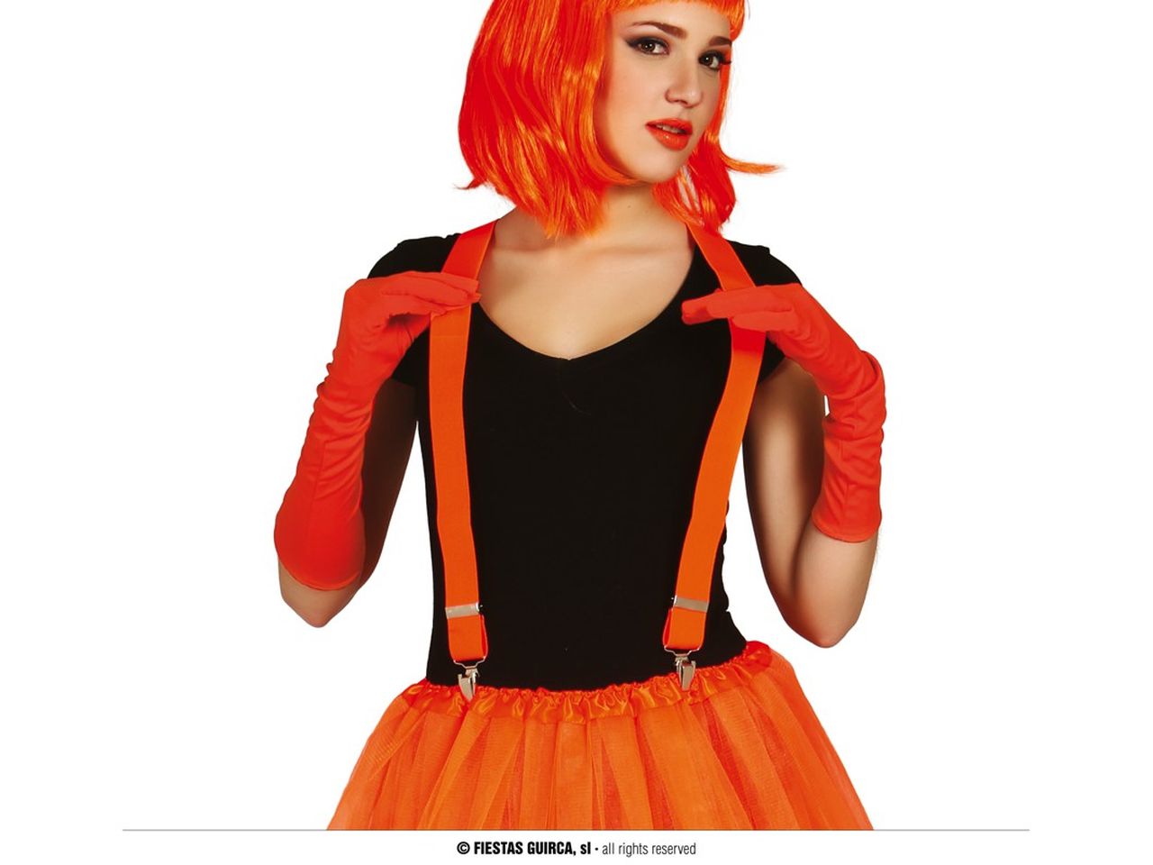 Bretelle colore arancione fluo