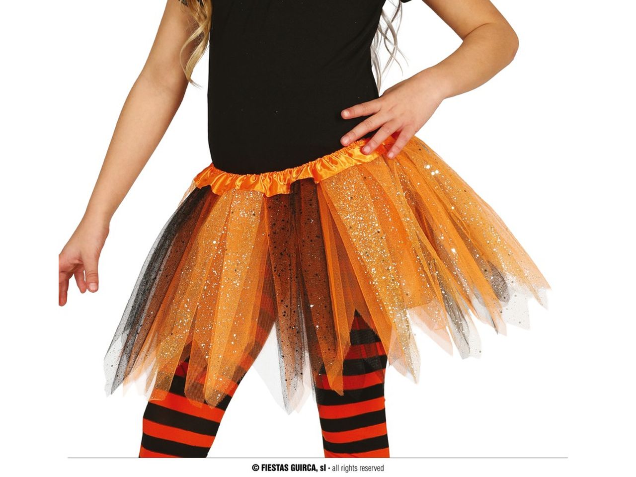 Tutu arancio e nero 30cm