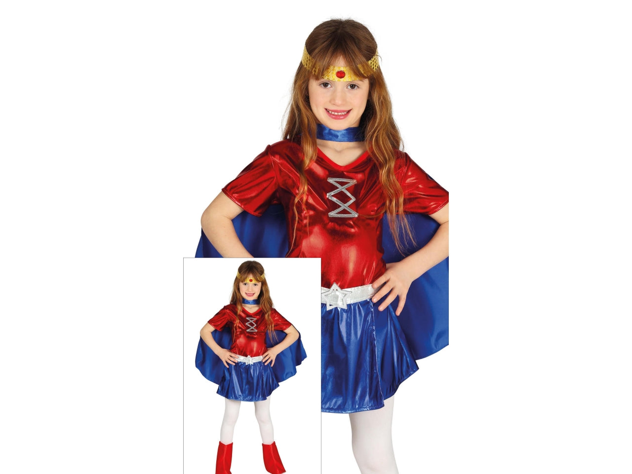 Costume supereroina 5-6 anni