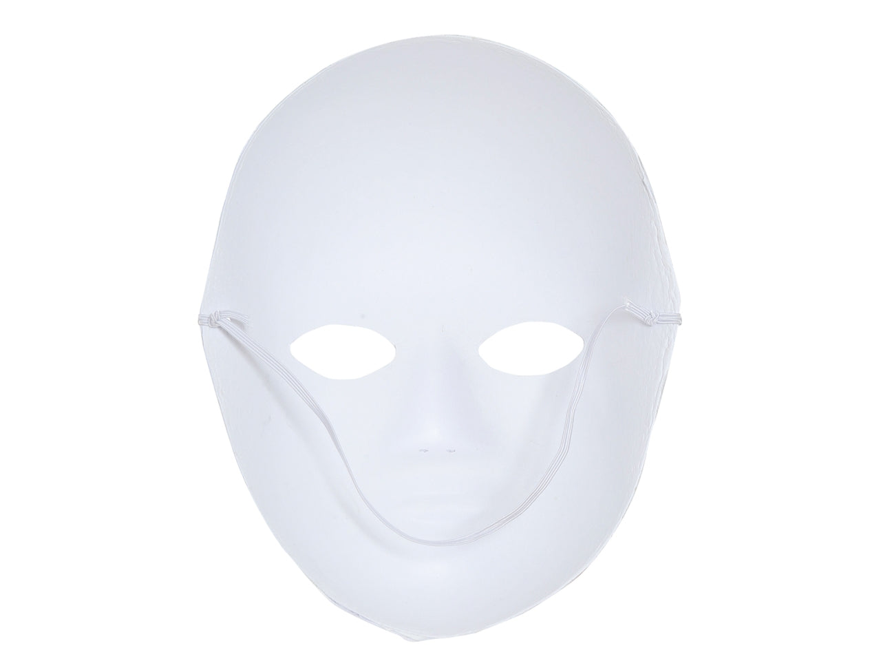 Maschera bianca di cartapesta