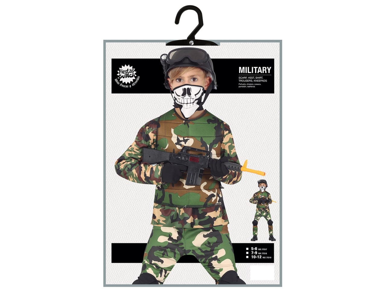 Costume militare 7/9 anni