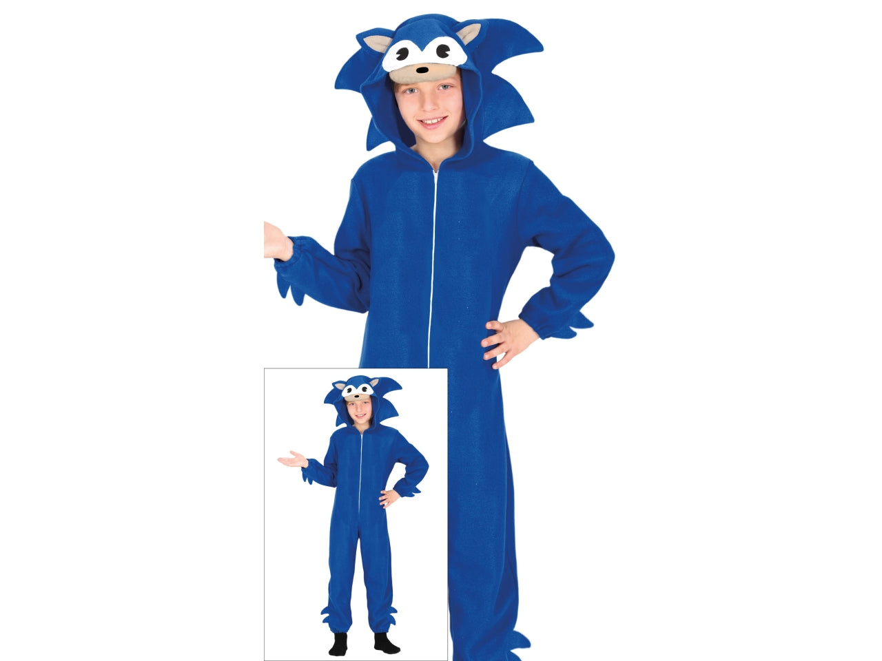 Costume kigurumimi blu 5-6 anni