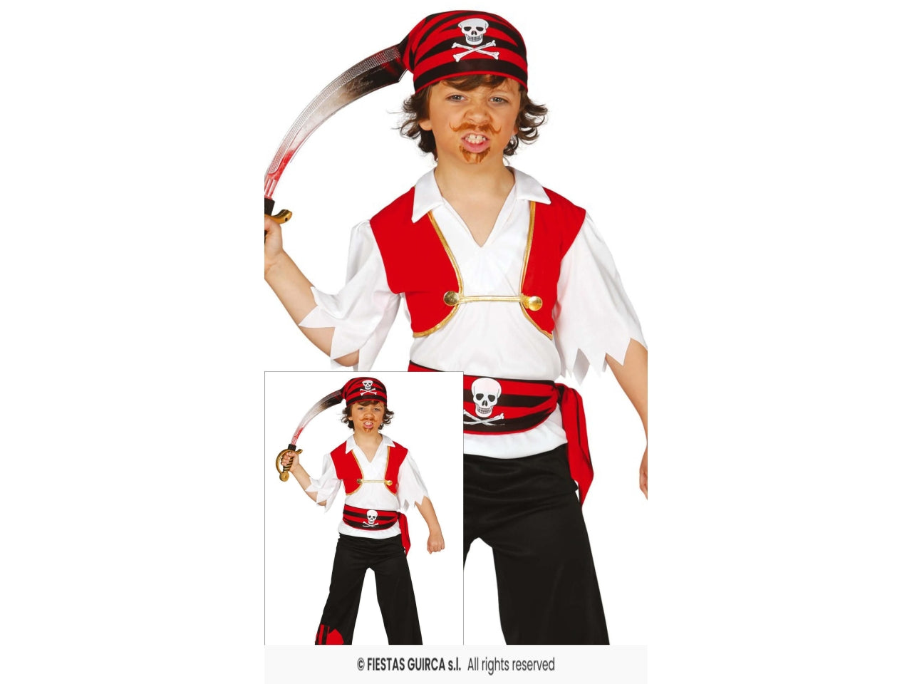 Costume pirata 3-4 anni