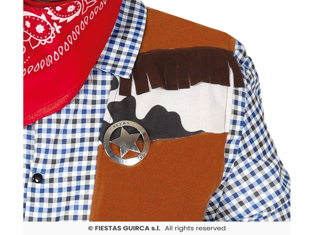 Costume cowboy adulto taglia m 48-50