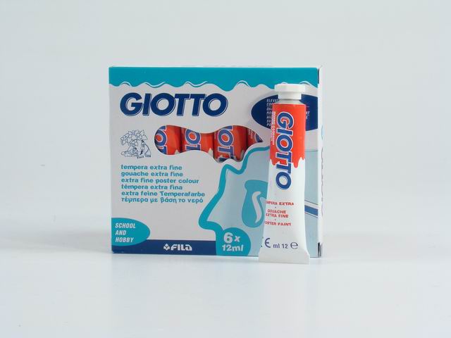 Tempera acrilica Giotto rosso carminio 12 ml