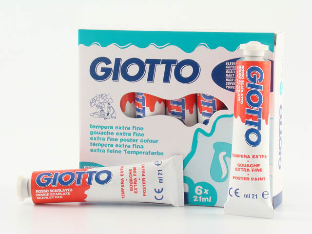 Tempera acrilica Giotto rosso scarlatto 12 ml