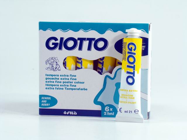 Tempera acrilica Giotto giallo primario 21 ml