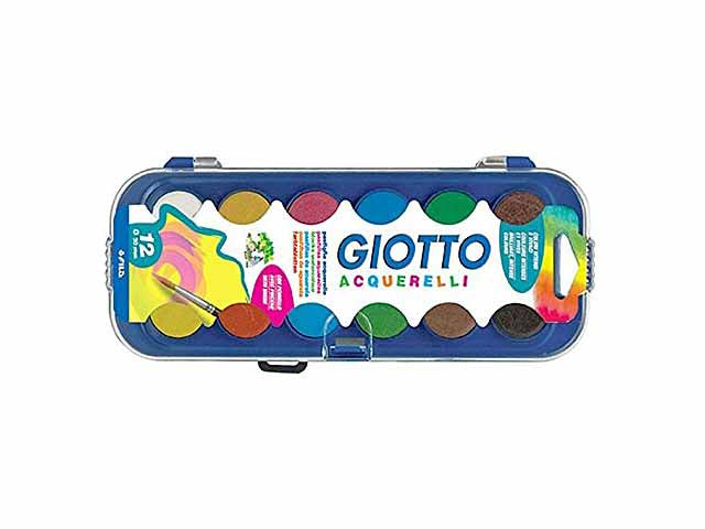 Acquerelli giotto 12colori 30mm 351200