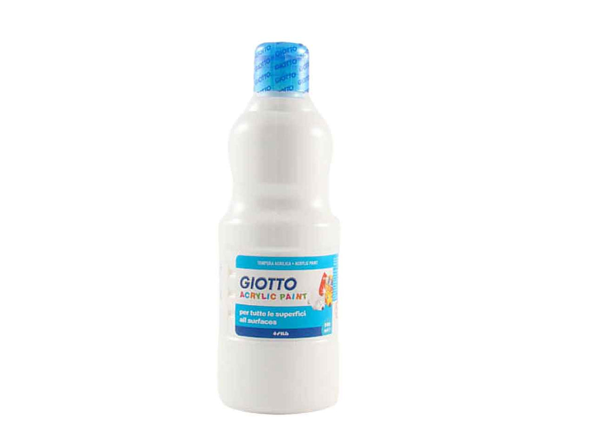 Tempera acrilica Giotto bianco 500 ml