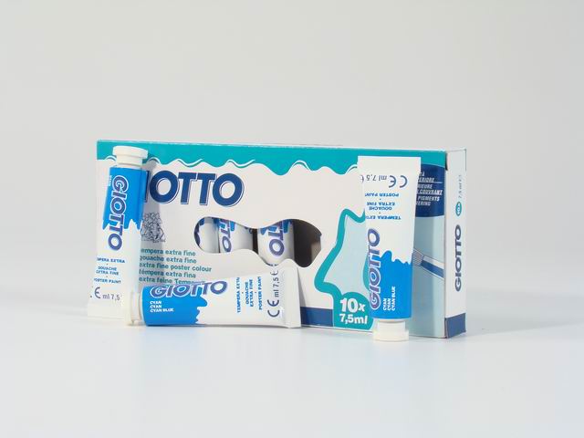 Tempera acrilica Giotto blu ciano 7.5 ml