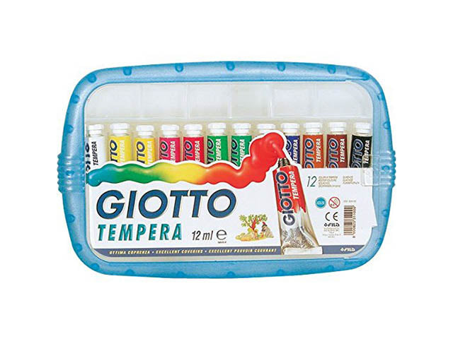 Tempera acrilica Giotto colori assortiti 12 ml