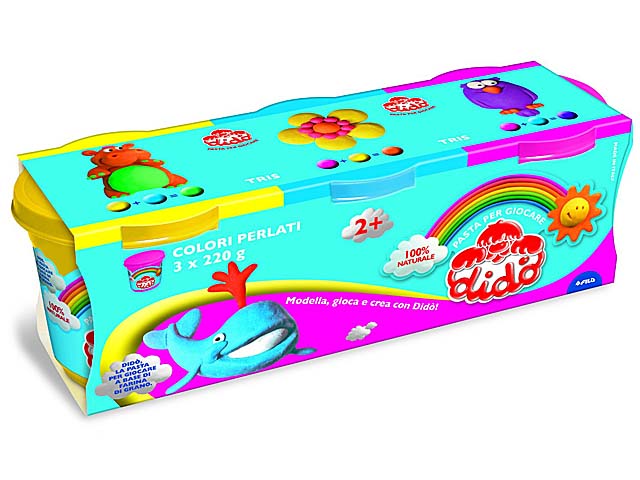 Dido' plastilina 3 pezzi 220gr