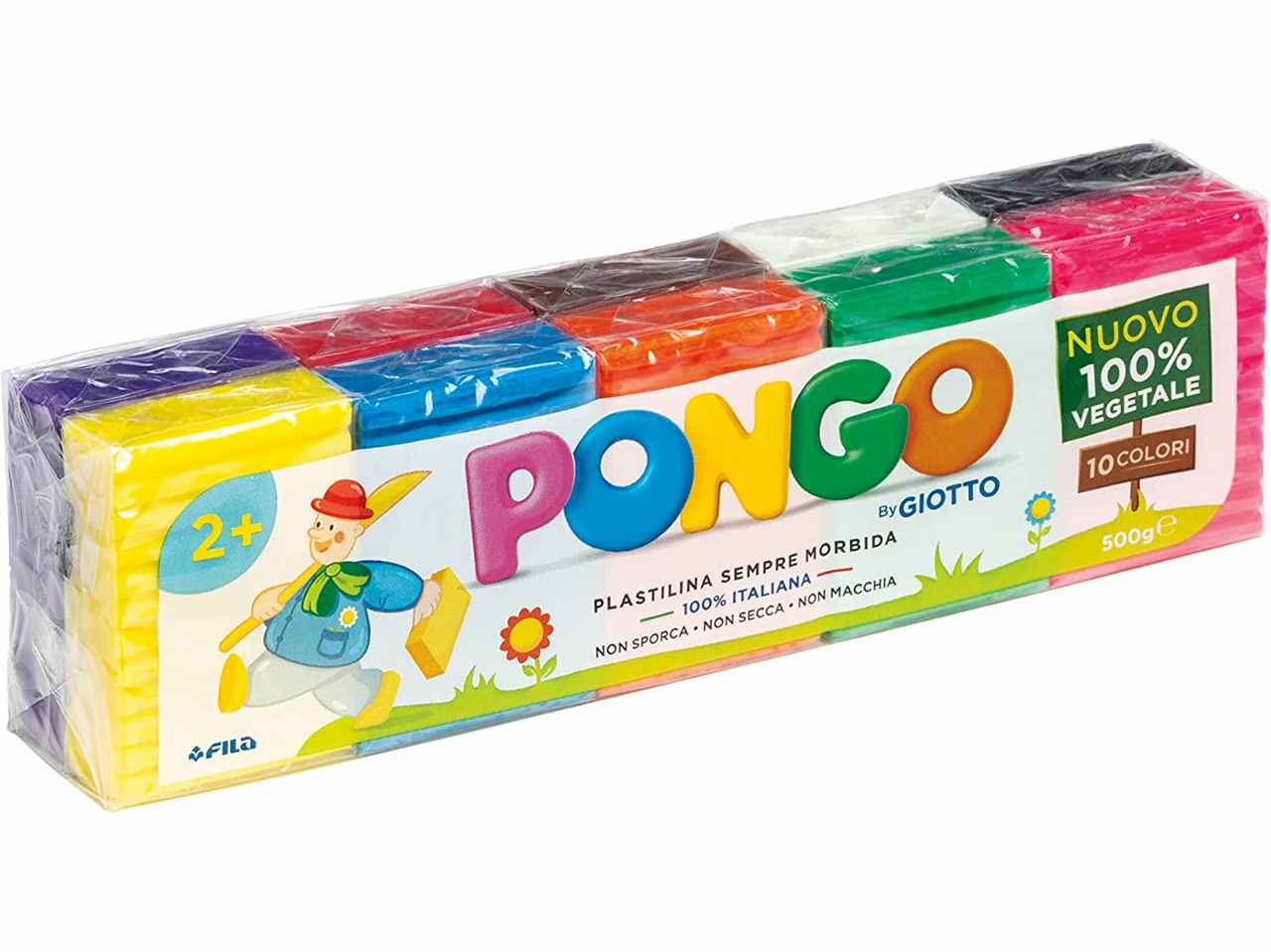 Pongo giotto 500g 10 colori assortiti f605000