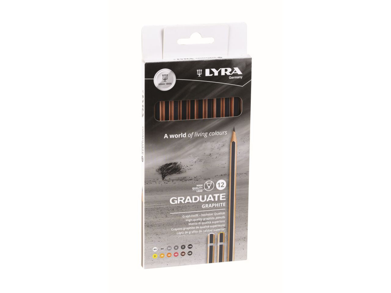 Matite lyra graduate graphite alta qualita' - la confezione comprende 12 matite