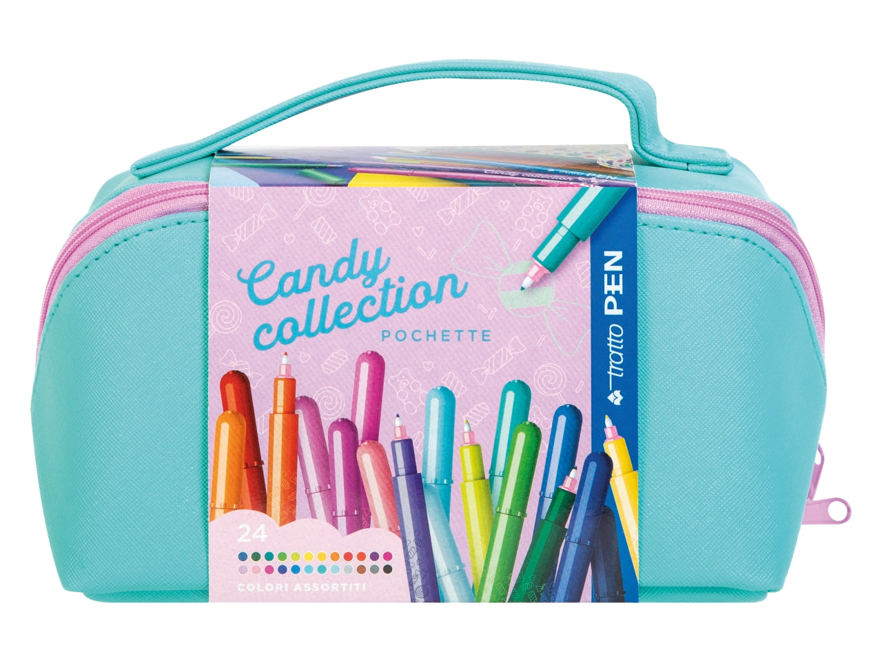 Penna pennarello 24 Tratto Pen colorate con pochette - made in italy - Fila