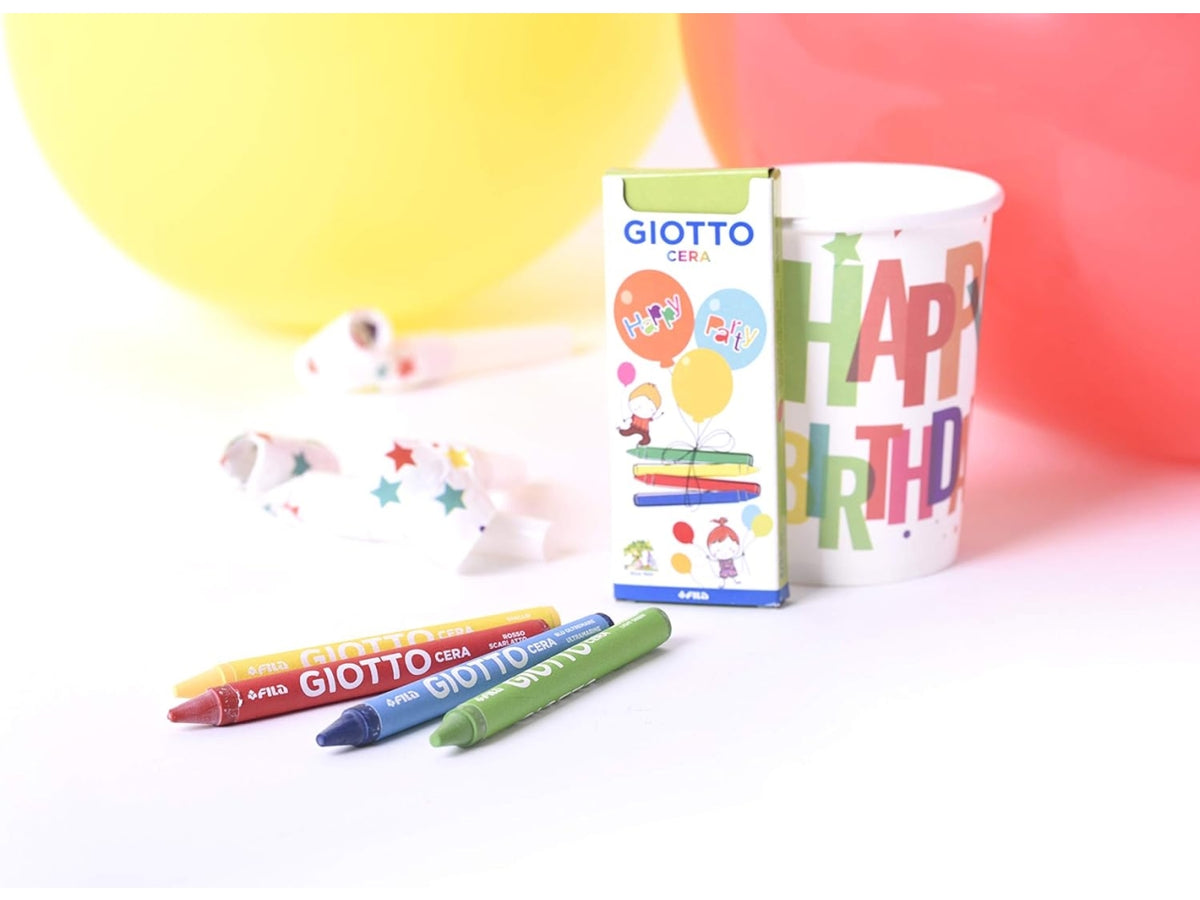 Giotto Party Gift, Set Pastelli a cera per feste di compleanno, 3 +