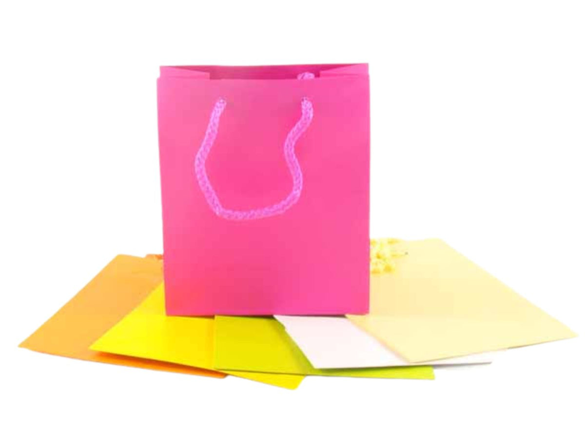 Shopper carta colorata 16x8x19cm sh73884