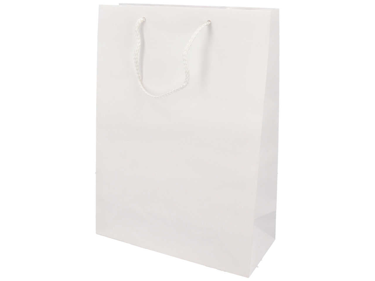 Shopper carta opaca 27x12x37 bianca sh55330