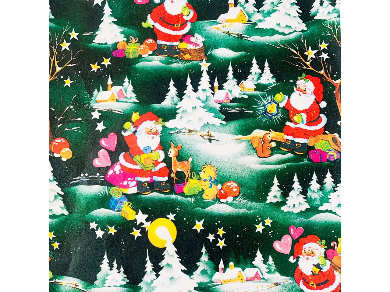 Rotolo carta misura 70cmx2mt assortito fantasia natale