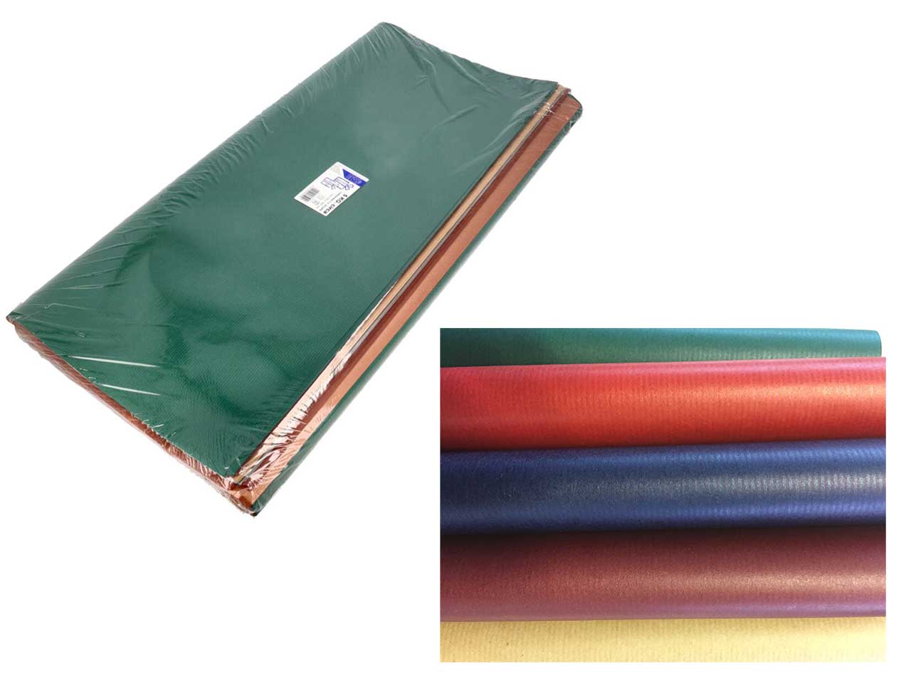 Carta regalo mix tinta unita scura pacco da 5kg fogli 70x100cm