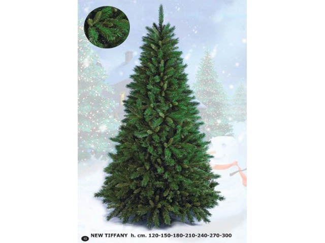 Albero di natale New Tiffany 300cm d1.87cm 3015 rami montaggio a gancio pvc