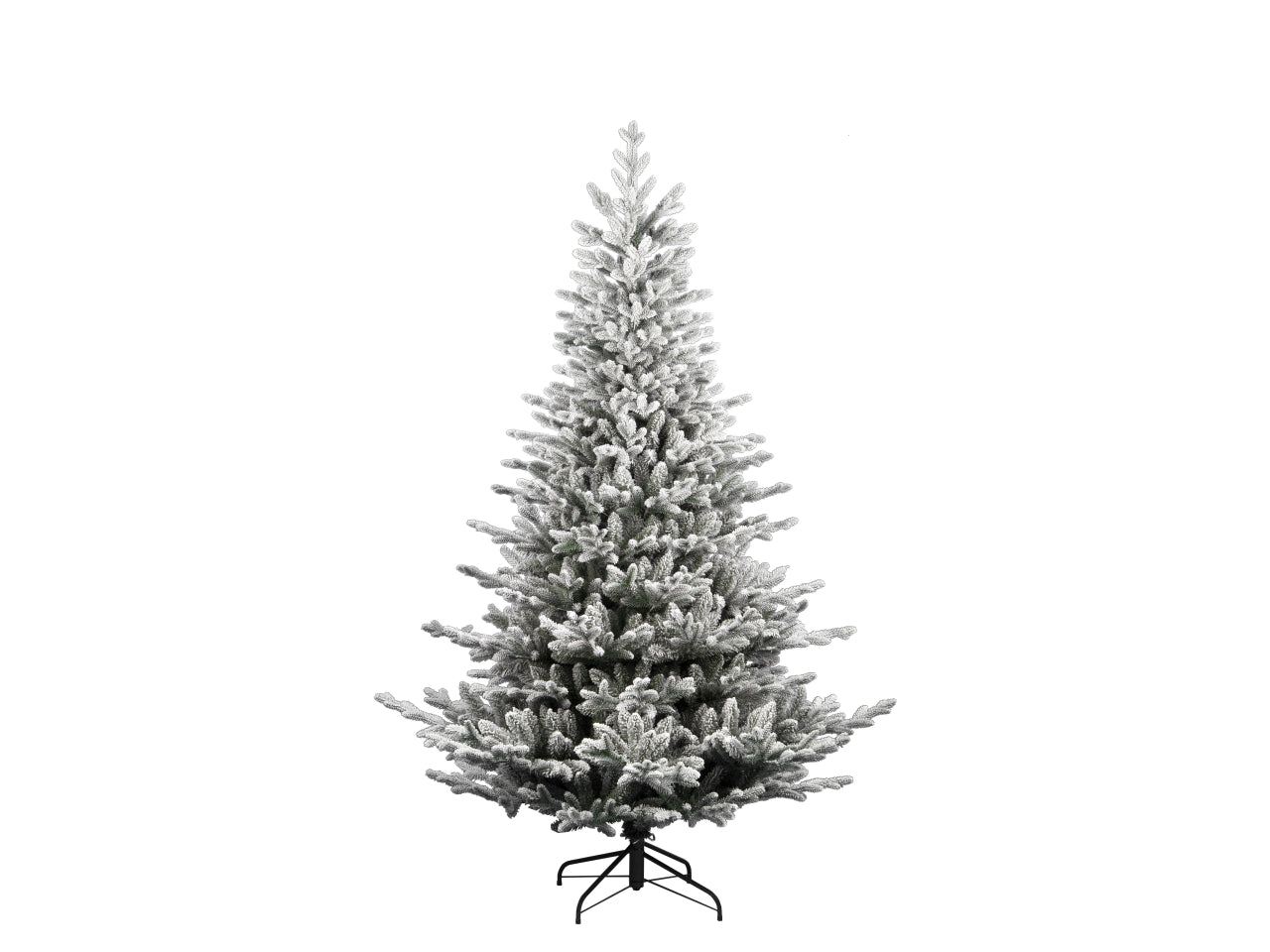 Albero di natale saint floccato altezza 210cm con 1000 rami