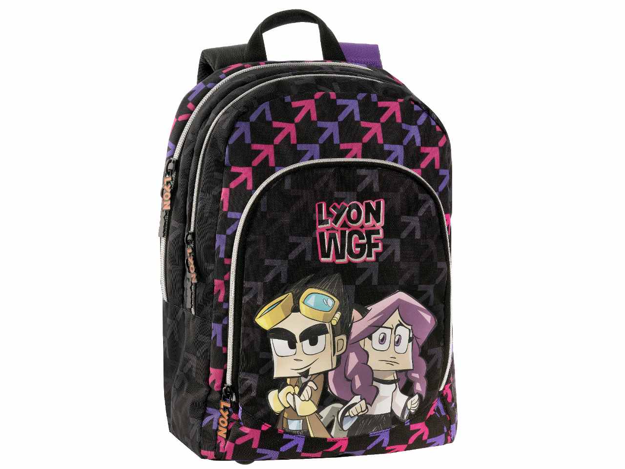 Zaino organizzato trolley staccabile new lyon gamer + anna$