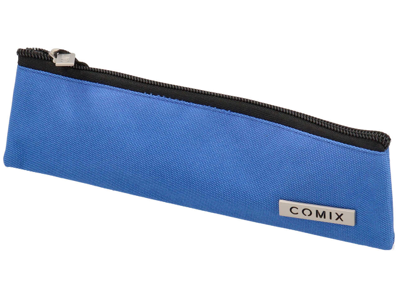 Astuccio a bustina 2 penne monocolore azzurro, 22x6 cm - Comix