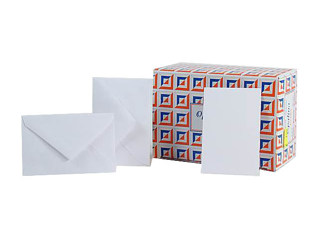 Biglietti e buste opalina carta opaca bianco 7x11 cm - FTC Cartotecnica