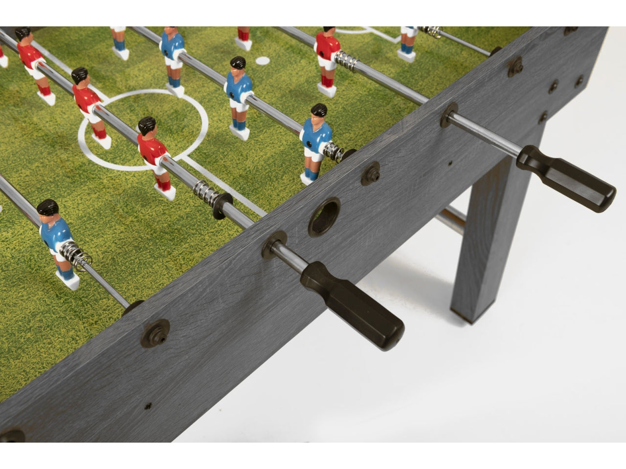 Calciobalilla f-2 aste rientranti piano gioco lungo in nobilitato