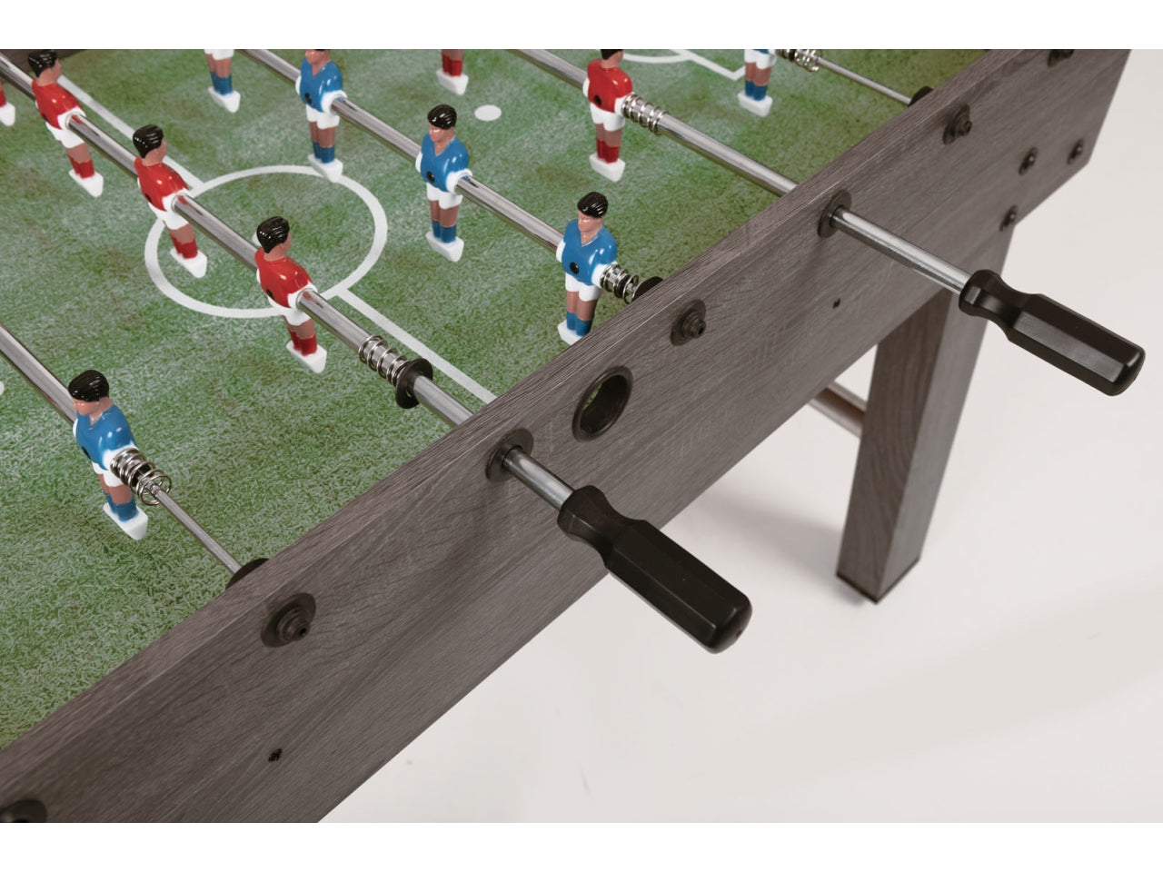 Calciobalilla f-2 aste rientranti piano gioco lungo in nobilitato