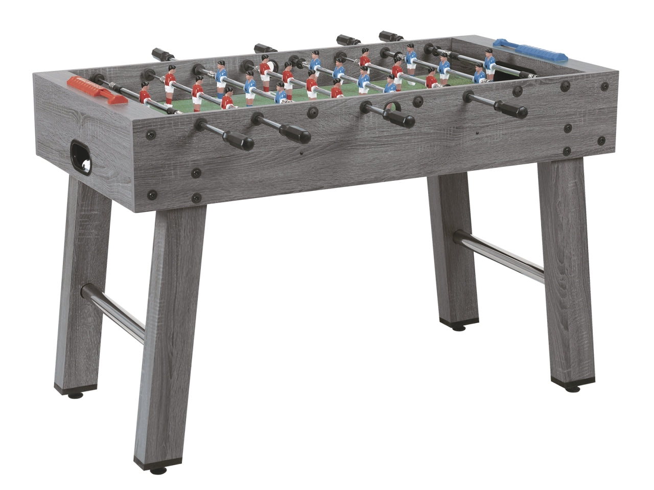 Calciobalilla f-2 aste rientranti piano gioco lungo in nobilitato