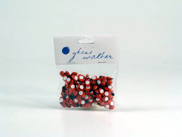 Coccinella 13mm c/ades.120 pezzirossa 08071