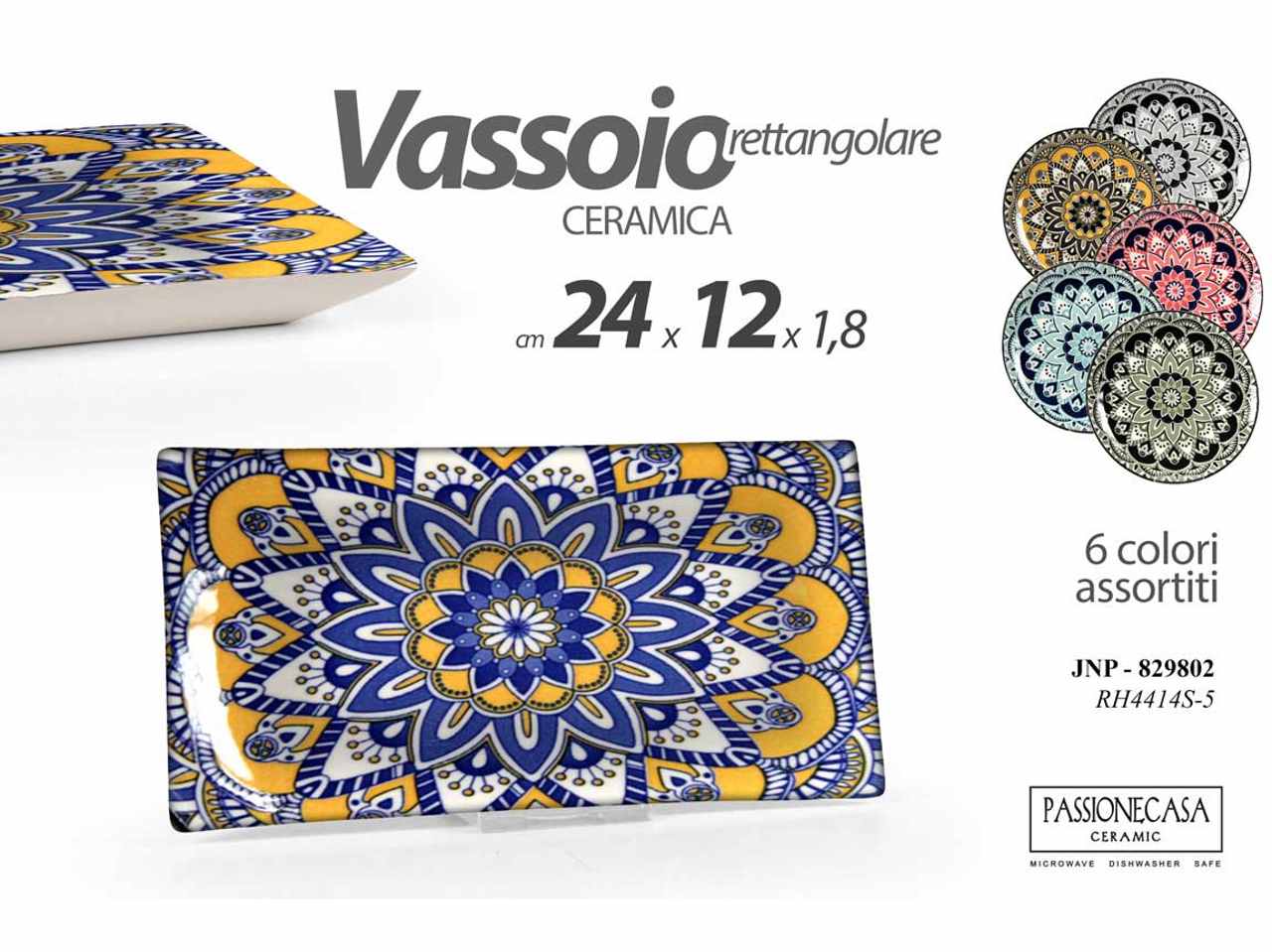 Vassoio 24x12x1,8cm 829802