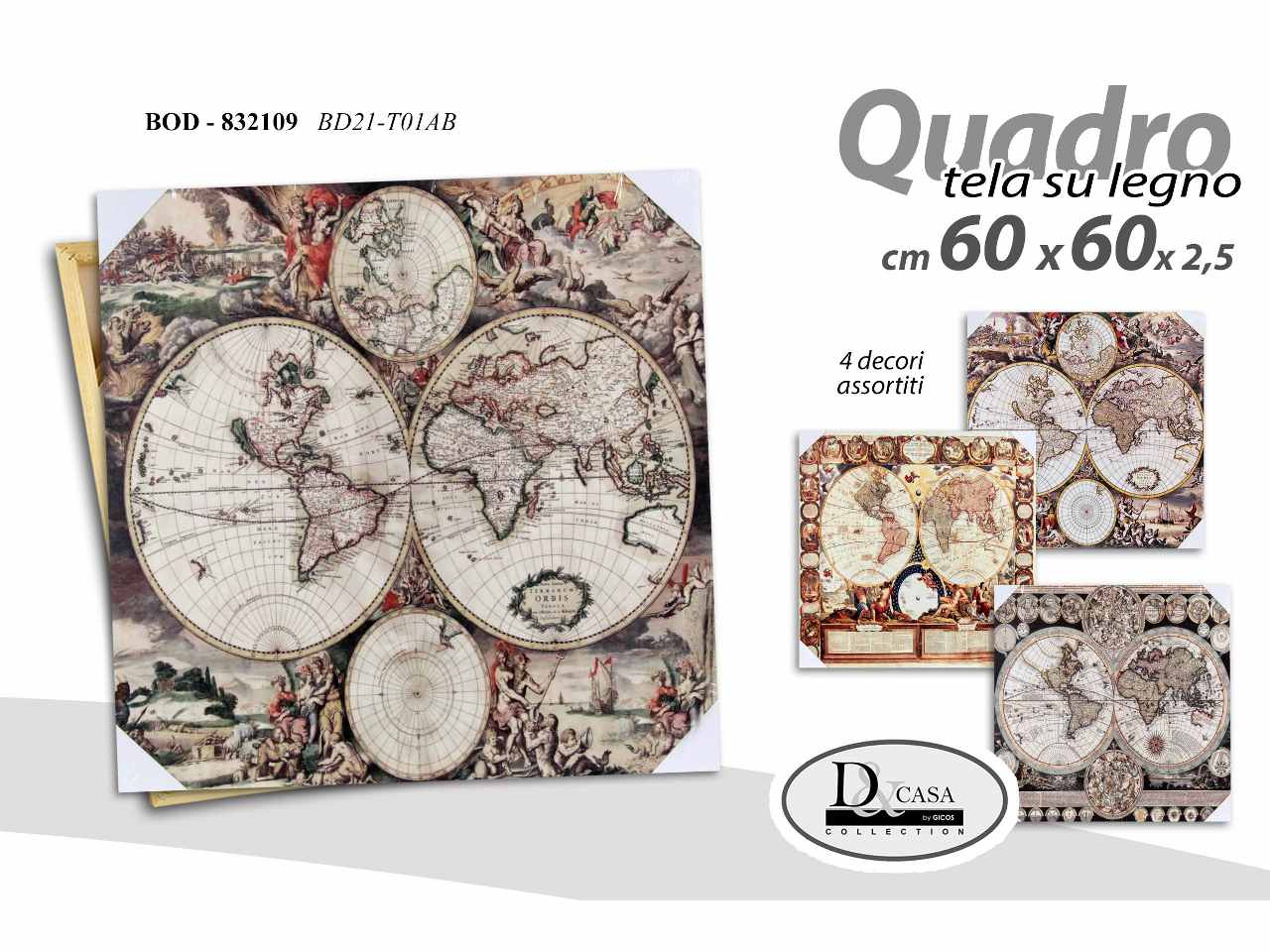 Quadro 60x60x2,5cm 832109