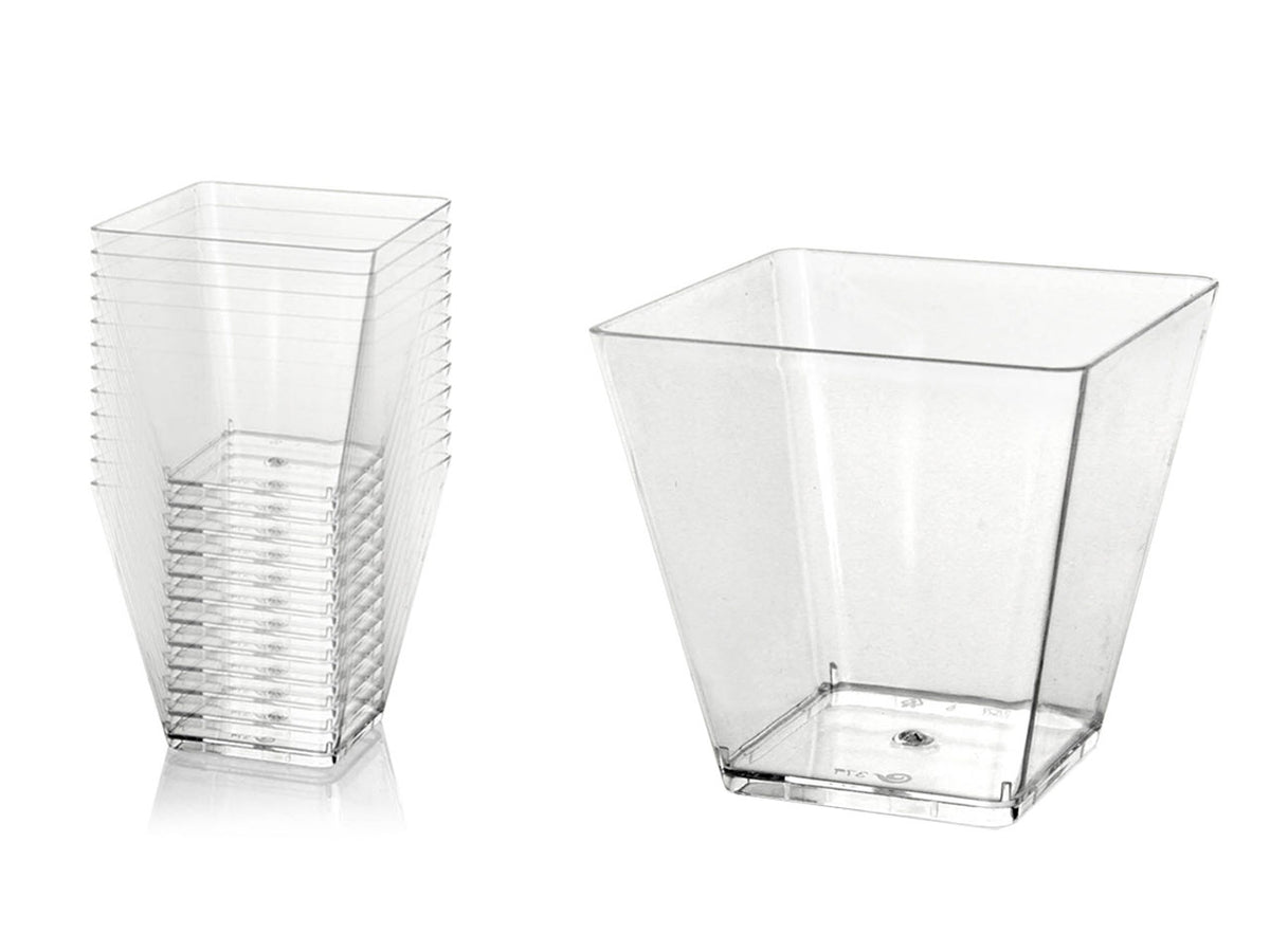 Set da 6 coppette misura 6,4x6,4x6,4cm assortito