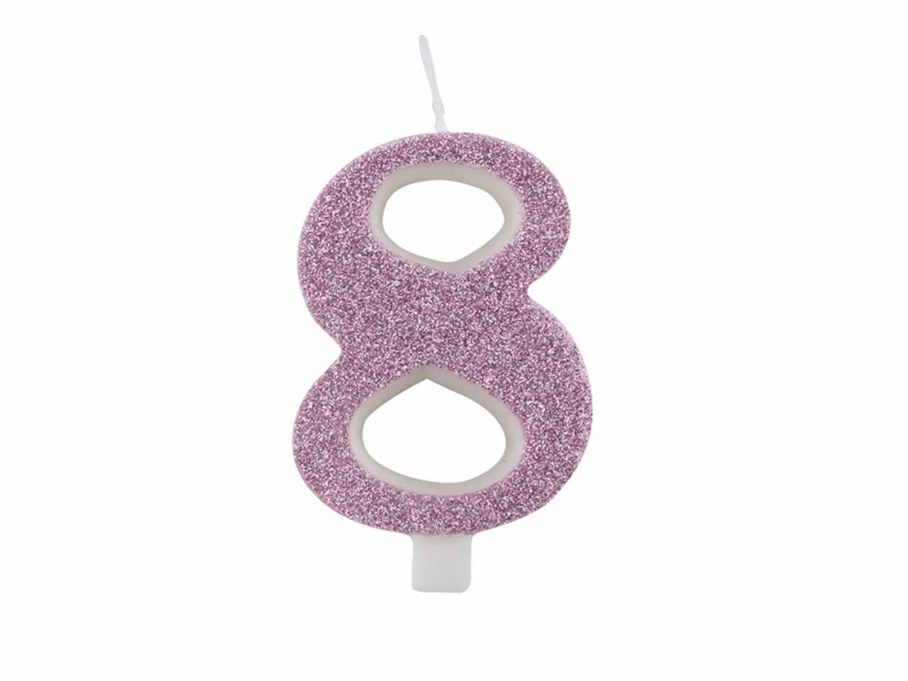 Candelina n 8 malva 9,5cm 50478