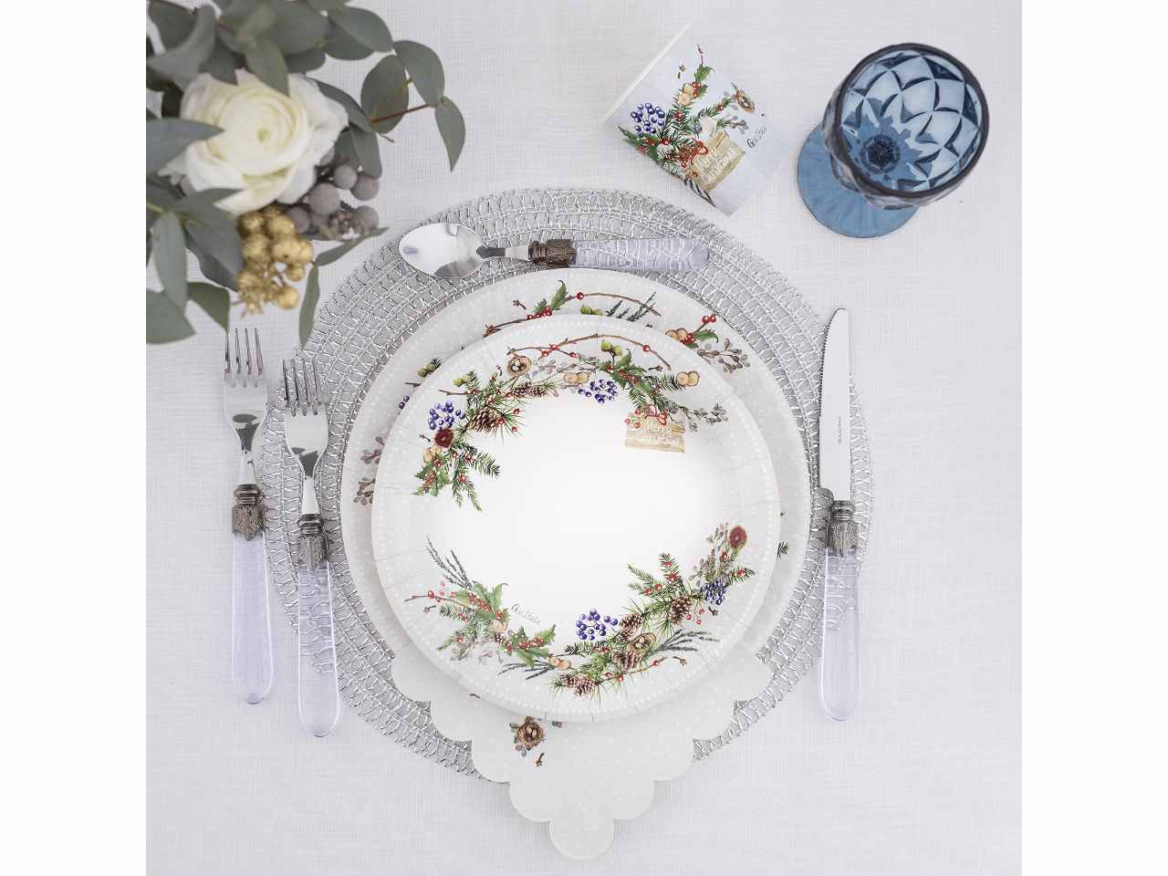Piatti cm.24 christmas frozen 8 pezzi$