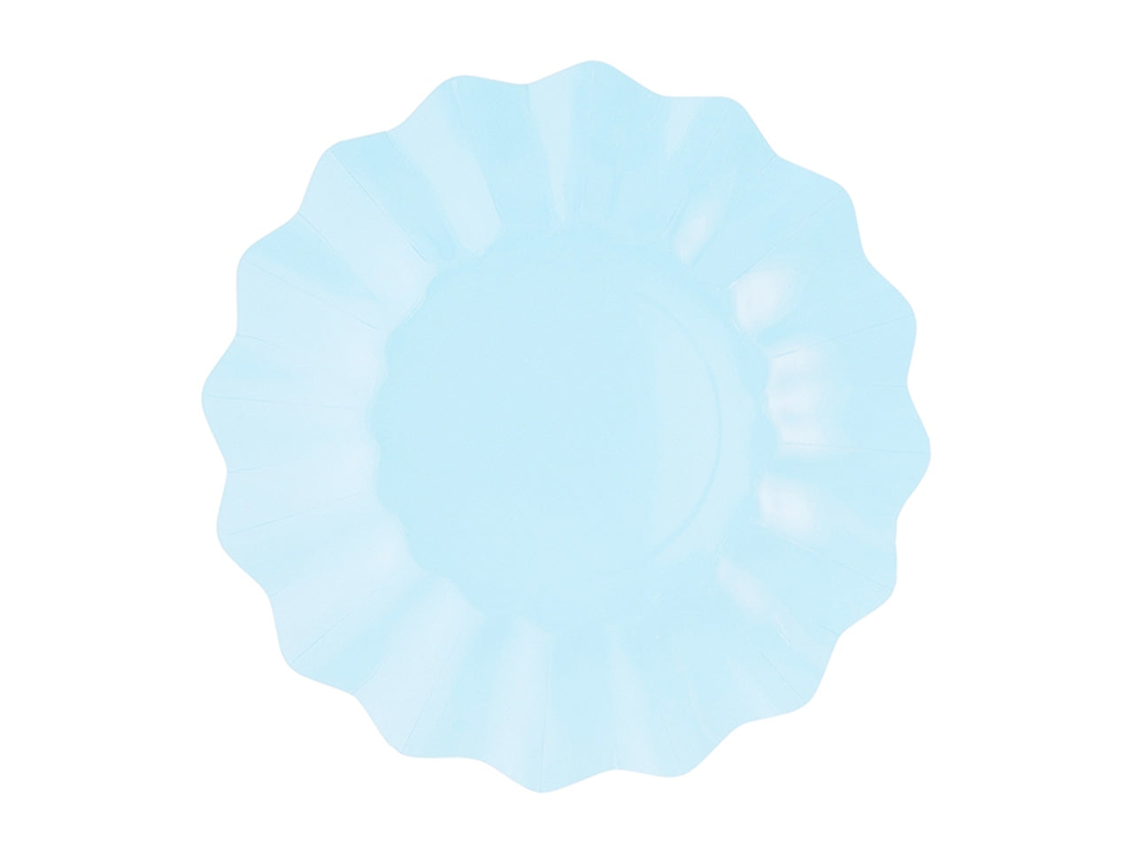 Piatti new shape 27cm azzurro - la confezione contiene 8 piatti