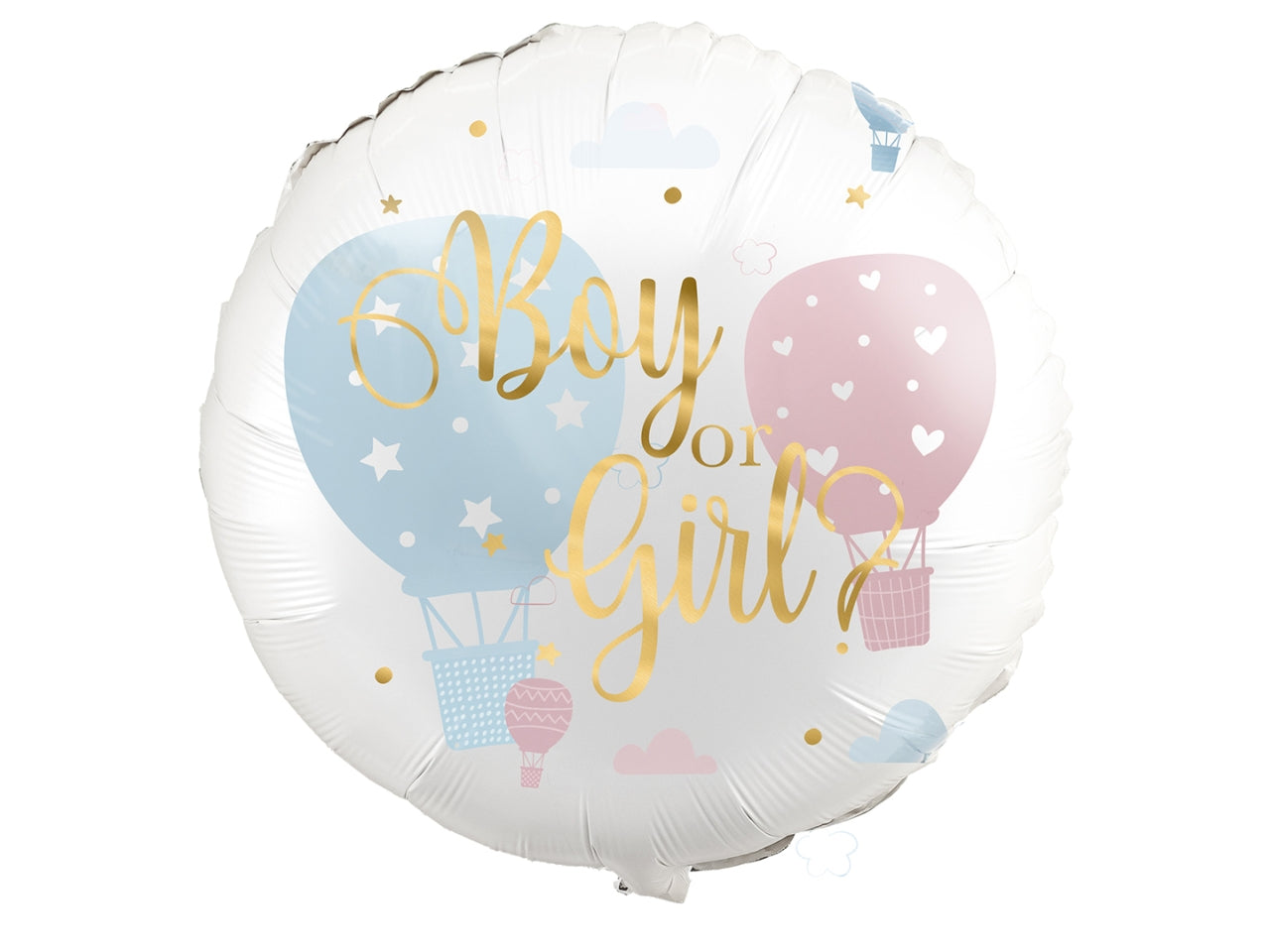 Pallone mylar per gender reveal party, multicolor 45 cm - Givi italia