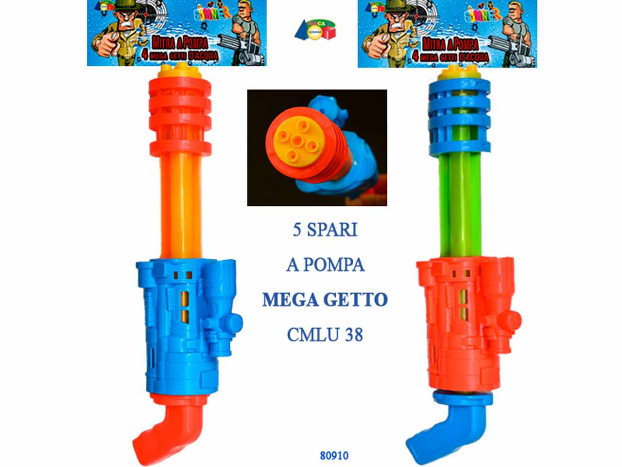 Pompetta acqua 4 mega getti
