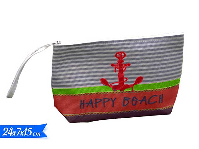 Pochette con ancora colore arancione 24x7x15cm