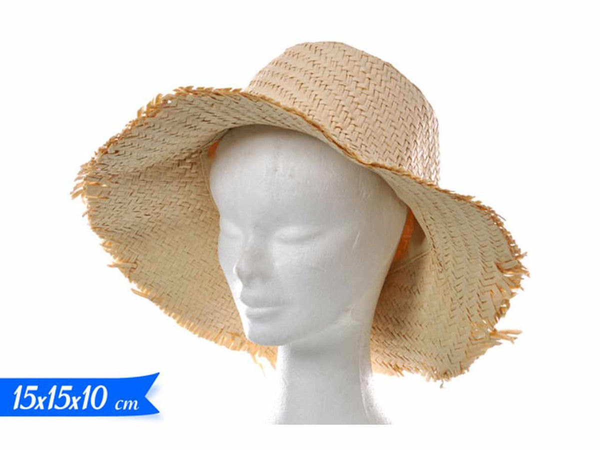 Cappello paglia 15x15x10cm $